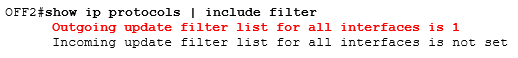 отказано из-за distribute list отказано из-за distribute list