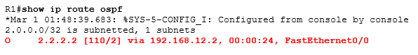 show ip route ospf