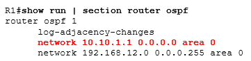 show run | section router ospf