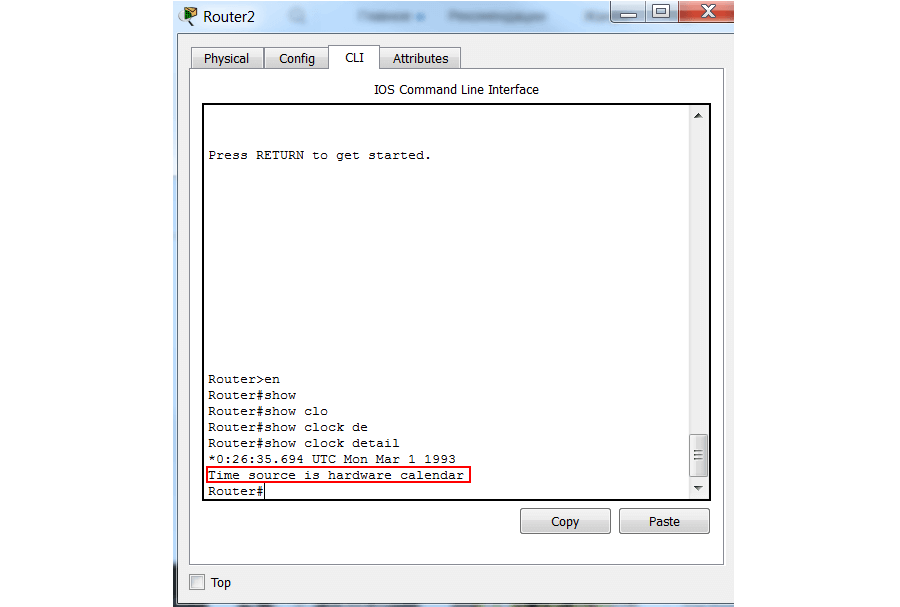 Детальная информация о времени в Cisco