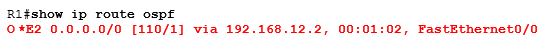 show ip route ospf
