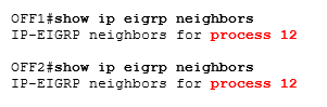 два маршрутизатора EIGRP и отсутствие соседства два маршрутизатора EIGRP и отсутствие соседства