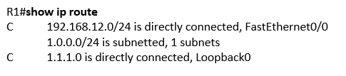 show ip route