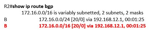 show ip route bgp show ip route bgp