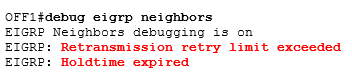 debug eigrp neighbors debug eigrp neighbors