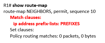 show route-map show route-map