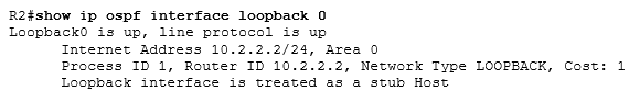 show ip ospf interface loopback 0