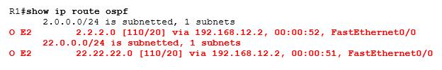 show ip route ospf