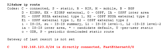 show ip route show ip route
