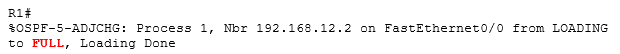 соседство  OSPF работает