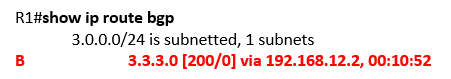 show ip route bgp show ip route bgp