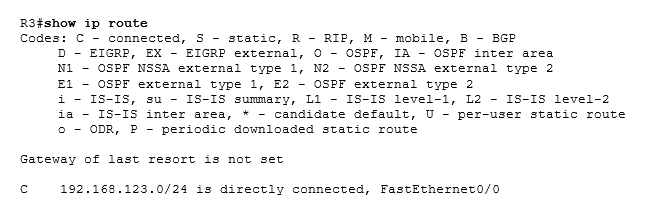 show ip route show ip route