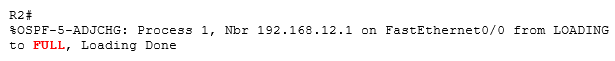 соседство  OSPF работает