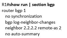show run | section bgp