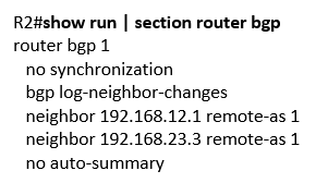 show run | section router bgp show run | section router bgp