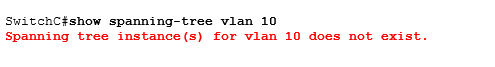 остовное дерево для VLAN 10 не существуе остовное дерево для VLAN 10 не существуе