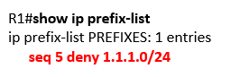 show ip prefix-list show ip prefix-list