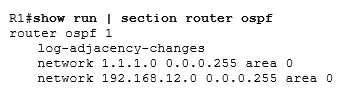 show run | section router ospf