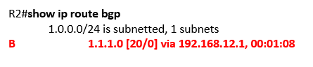 show ip route bgp show ip route bgp