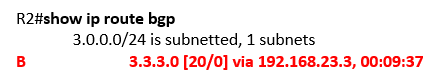 show ip route bgp show ip route bgp