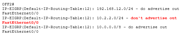 сеть 10.2.2.0 / 24 не следует объявлять сеть 10.2.2.0 / 24 не следует объявлять