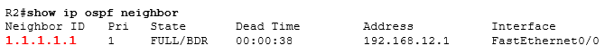show ip ospf neighbor